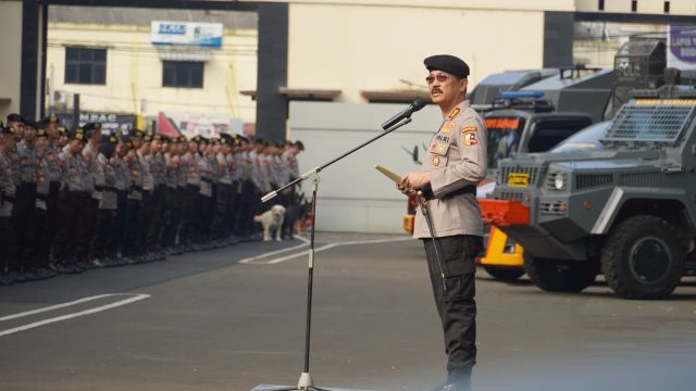 Korsabhara Baharkam Polri Gelar Apel Kesiapsiagaan Operasional Dalam rangka Harkamtibmas