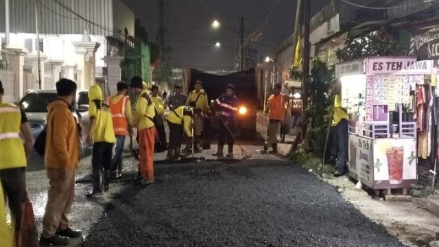 DPUPR Kota Tangerang Lanjutkan Perbaikan Jalan Dipati Unus Kecamatan Cibodas