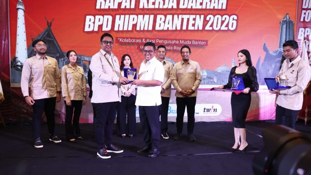 Buka Rakerda HIPMI Banten, Gubernur Andra Soni Minta Pengusaha Aktif Bangun Ekonomi Daerah