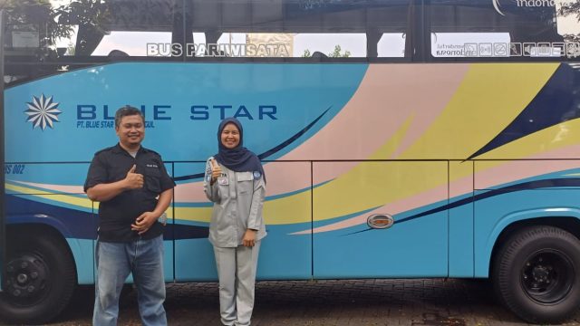 Gunakan JRKU External  Jasa Raharja Tangerang Pastikan Jaminan Perlindungan Penumpang Angkutan Umum di PO Bus Blue Star