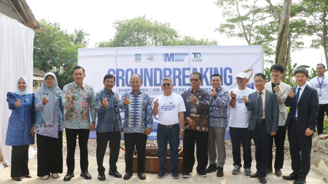 Perumda Tirta Al Bantani Groundbreaking Pabrik Air Minum Kemasan Tirta Ratu