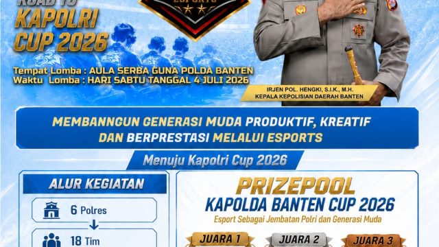 Polda Banten Akan Gelar Turnamen Esports Kapolda Cup 2026, Jaring Atlet Berprestasi Menuju Kapolri Cup