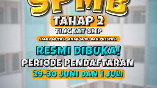 SPMB Tahap II SMP Negeri Tangsel Resmi Dibuka, Pendaftaran Berlangsung hingga 1 Juli 2026