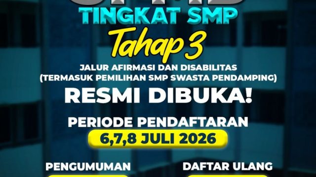 Pemkot Tangsel Resmi Buka SPMB Tahap III, Simak Syarat dan Jadwalnya