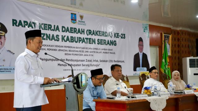 Wabup Serang Najib Hamas Dorong Baznas Kembangkan Penyaluran ZISWAF Berbasis Pemberdayaan