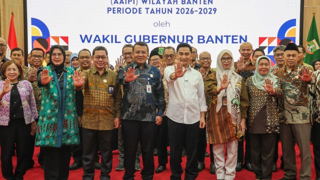 Wagub Dimyati Kukuhkan Pengurus DPW AAIPI Provinsi Banten 2026–2029