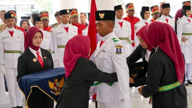 Bupati Serang Ratu Zakiyah Kukuhkan Paskibraka Kabupaten Serang 2026
