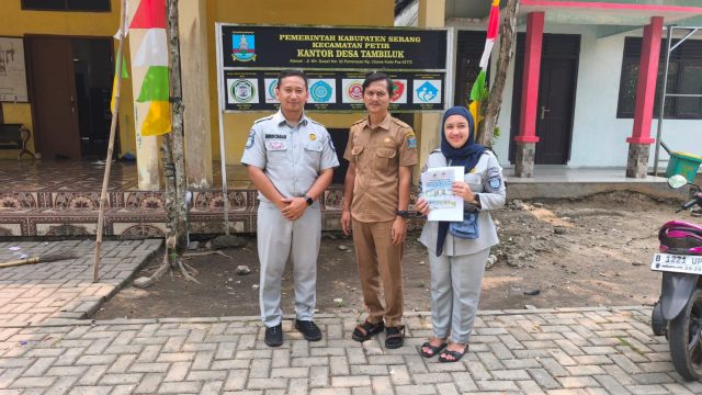 Jasa Raharja Banten Sosialisasikan Program Pemutihan Denda PKB dan Denda SWDKLLJ 2026 di Desa Tambiluk Kabupaten Serang