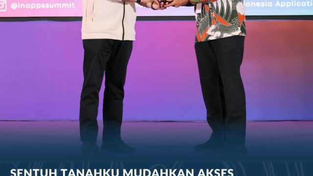 Sentuh Tanahku Mudahkan Akses Informasi bagi Masyarakat, Kementerian ATR/BPN Raih Penghargaan IN-Apps Digital Award 2026