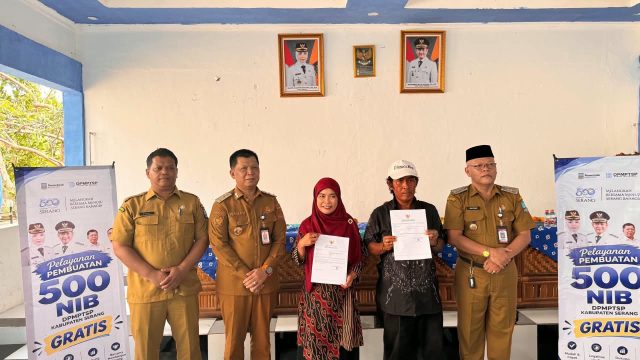 500 Tahun Kabupaten Serang, DPMPTSP Beri Pelayanan Pembuatan 500 NIB Gratis