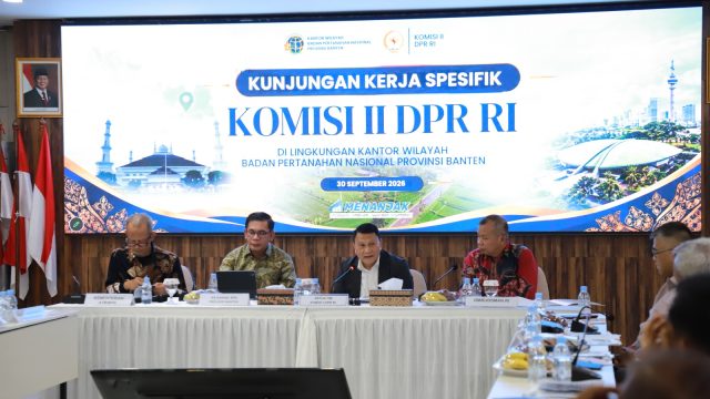 Evaluasi Pelayanan Publik di BPN Banten, Komisi II DPR RI dan Ombudsman Hadir Dalam Kunjungan Spesifik