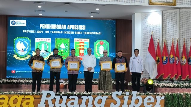 100 Persen Kabupaten/Kota Miliki TTIS, Banten Raih Apresiasi BSSN