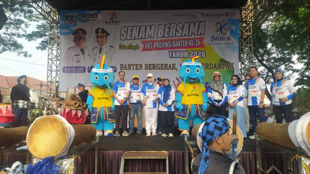 Diikuti Empat Ribu Peserta, Senam Bersama Meriahkan Peringatan HUT Ke-26 Provinsi Banten