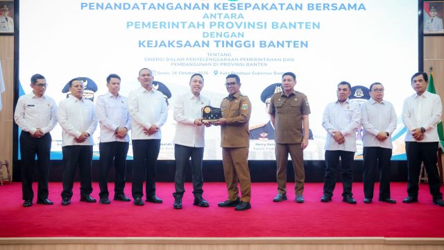 Gubernur Andra Soni dan Kejati Banten Sepakati Penguatan Pengawalan Hukum Pembangunan